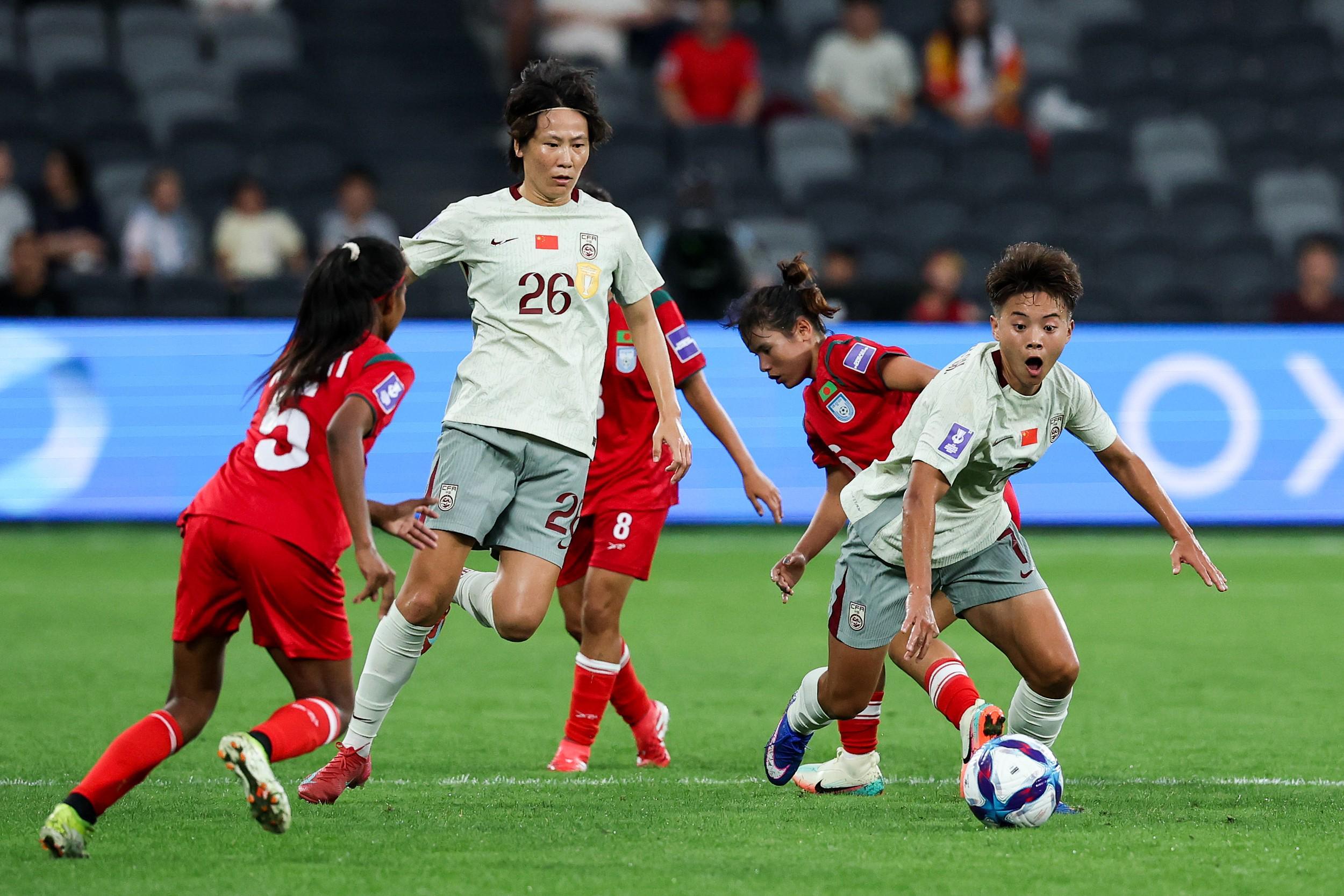 b体育app-练的什么？首战世界排名112的孟加拉，中国女足仅打进2球